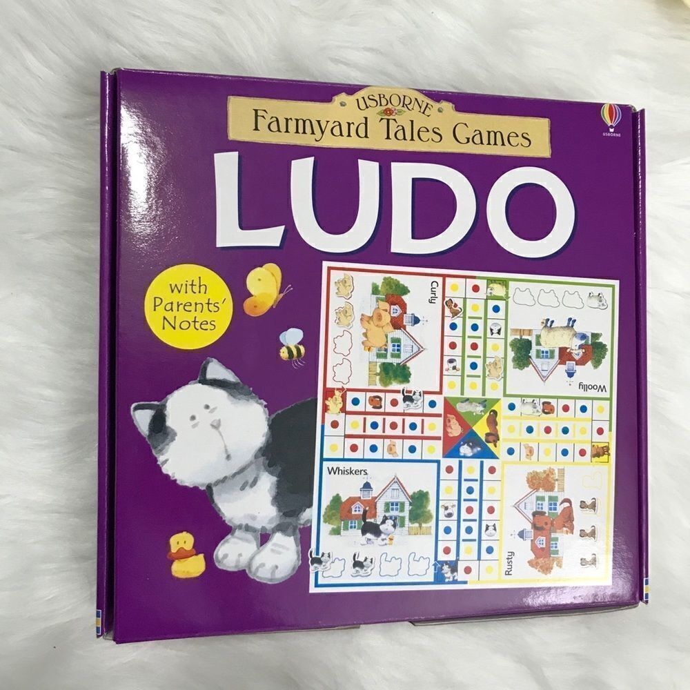 NWOT PaperPie Farmyard Tales Game Ludo kids children boy girl gift Usbourne toy